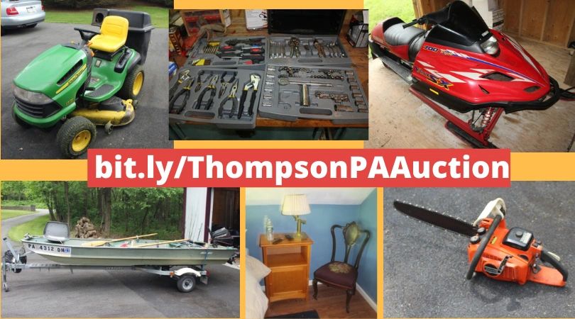 July 9, 2022: Estate-Moving Auction, Thompson Twp., PA