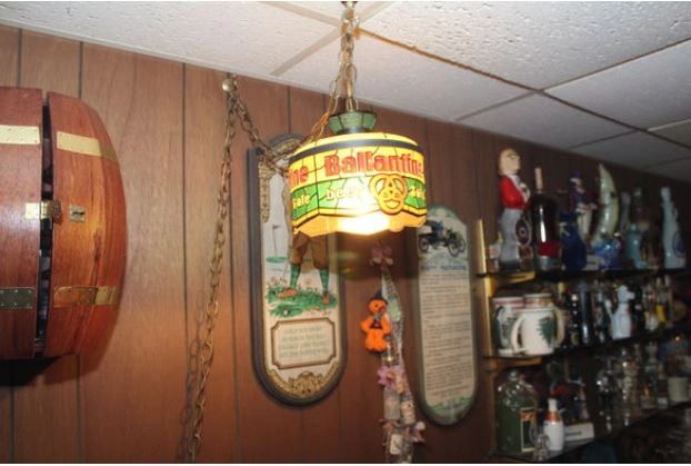 Ballentine beer light, breweriana, beer collectibles, steins, beer mugs, figural bottles, liquor bottles